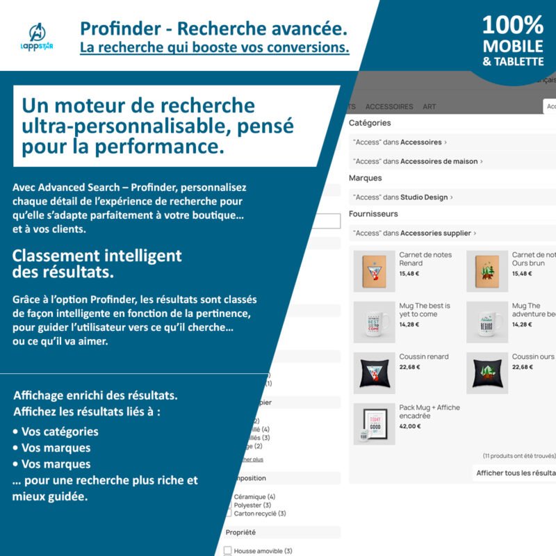 Boostez vos conversions sur PrestaShop avec Advanced Search – Profinder 3