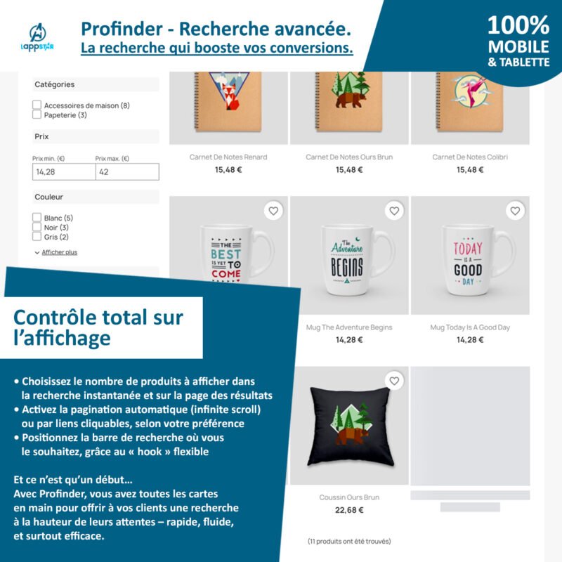Boostez vos conversions sur PrestaShop avec Advanced Search – Profinder 6